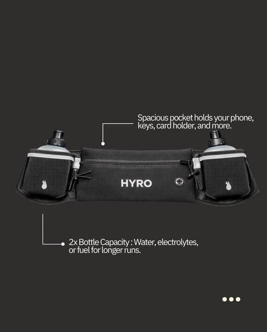 HYRO Dual Bottle-Hydration Belt